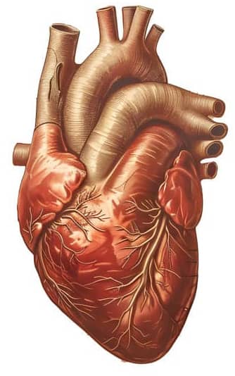 corazón estilo vintage