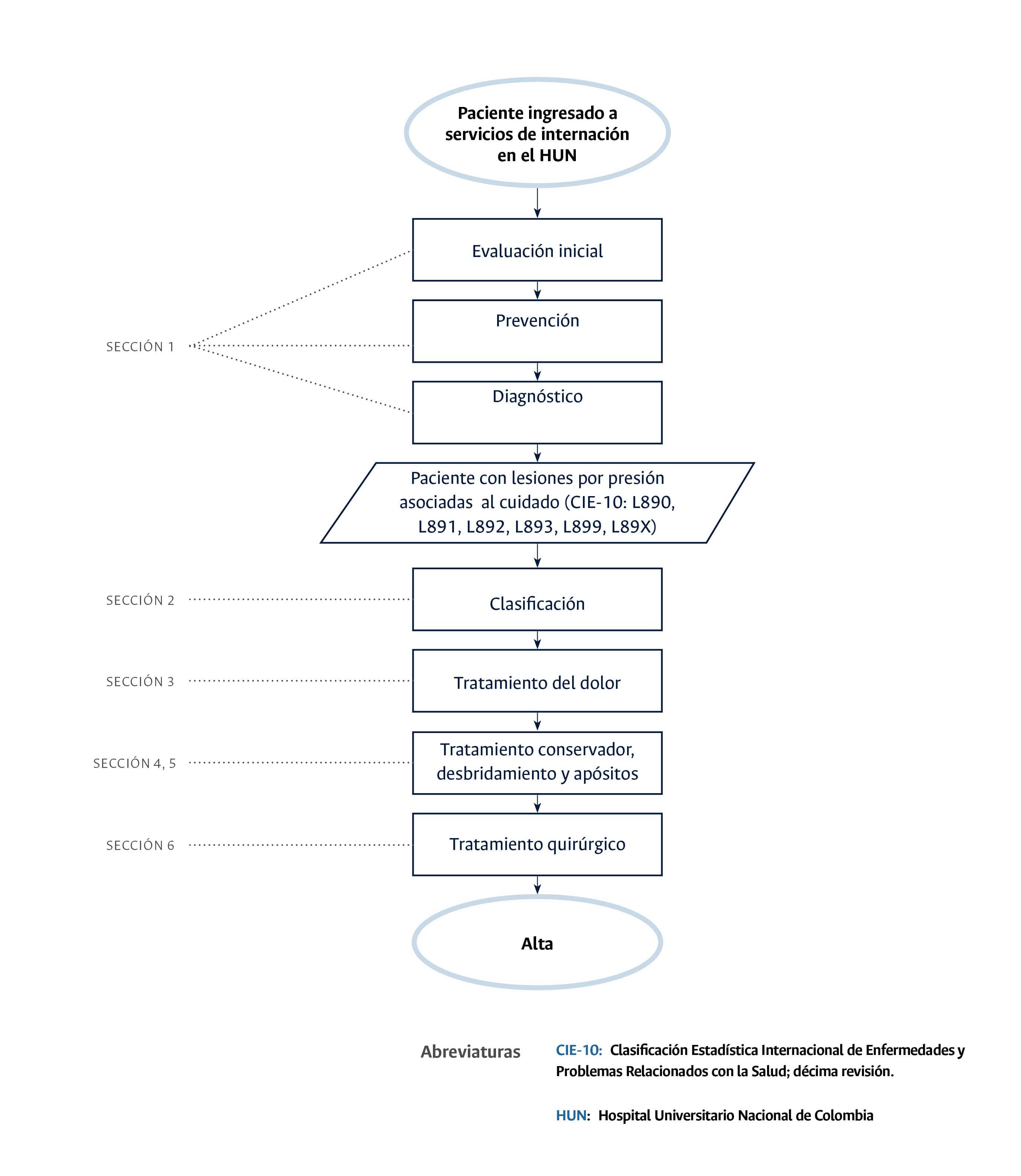Diagrama del ecbe de lesiones por presión