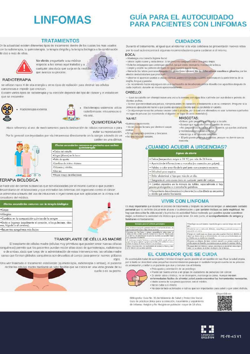 reecomendaciones para paciente con linfomas