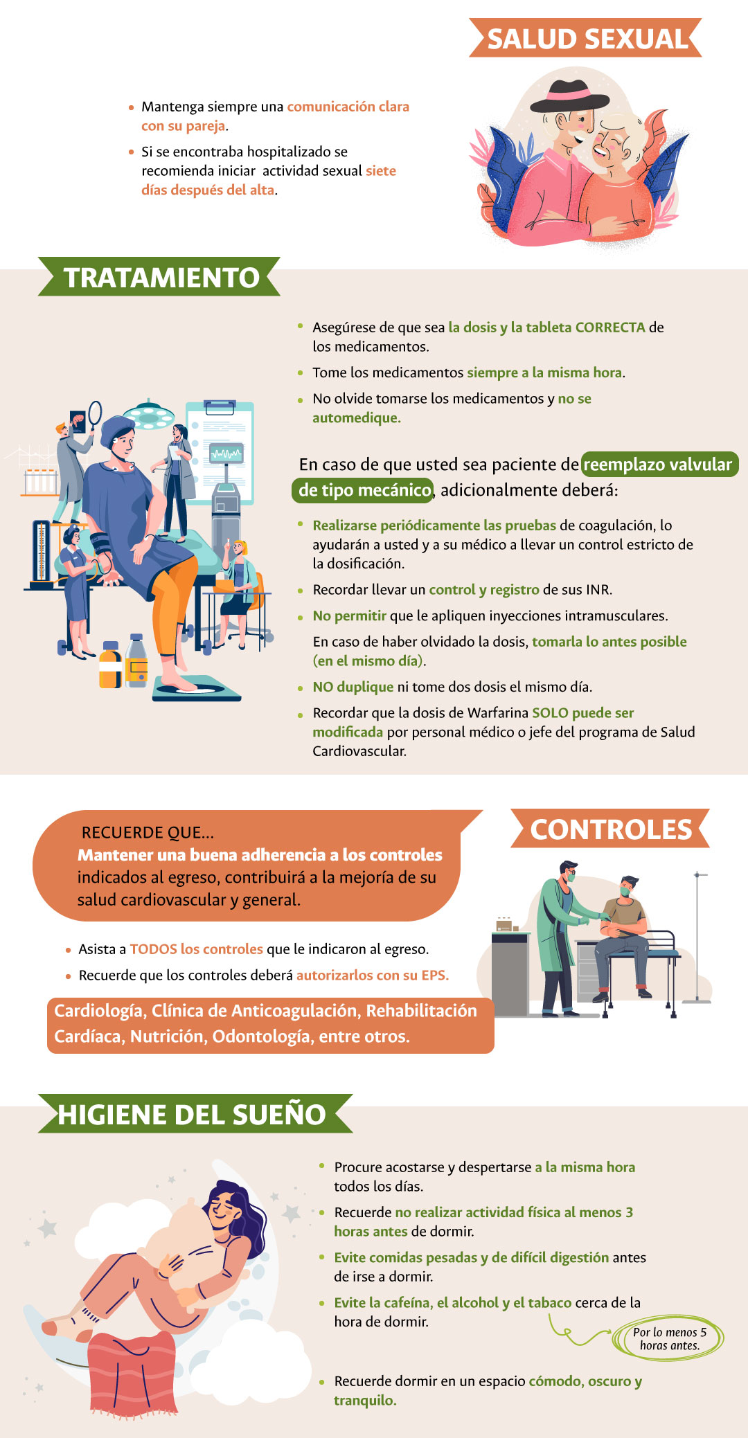 se deben seguir tratamientos, controles y mantener buena higiene de sueño