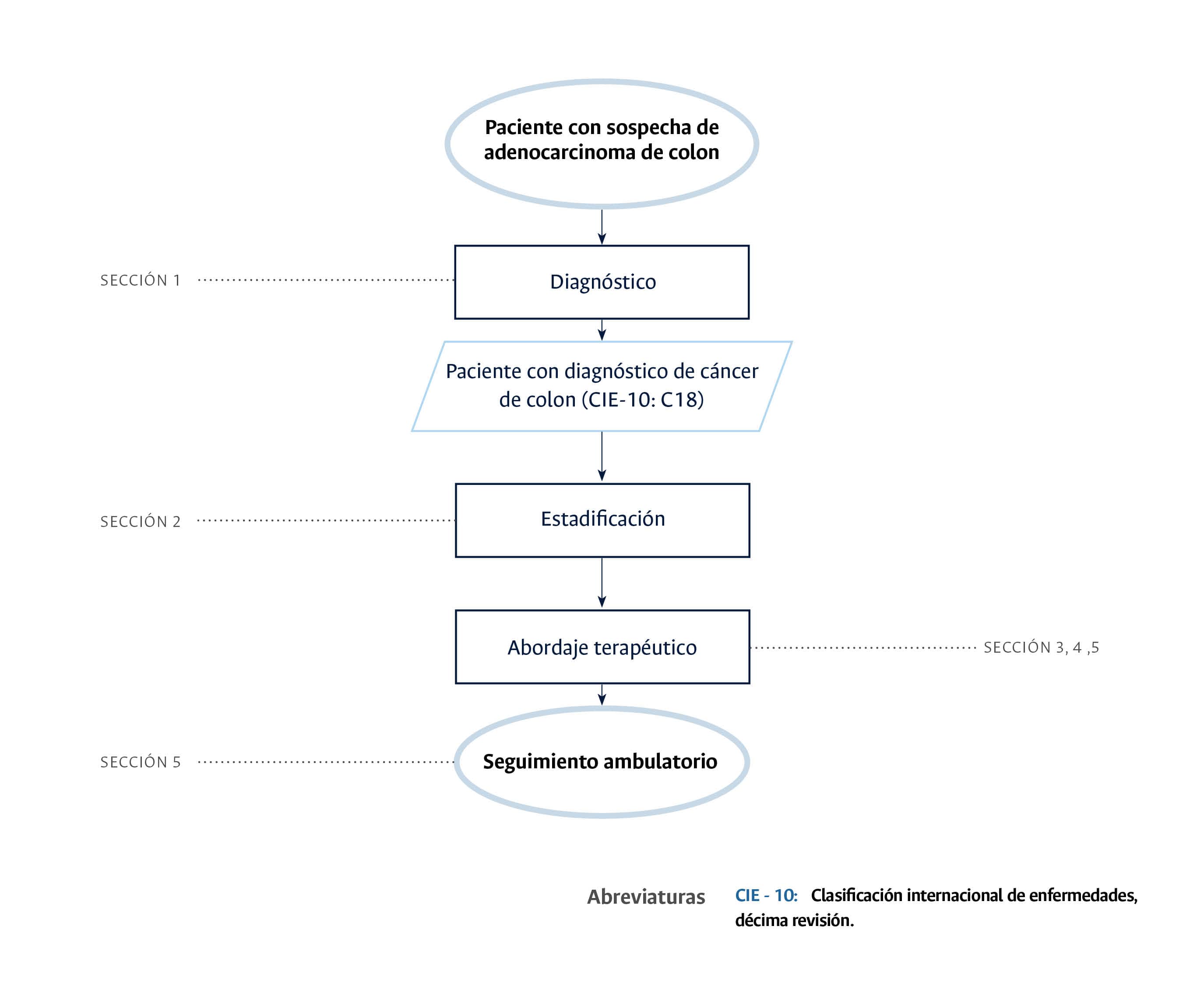 diagrama de diagnostico cancer de colon