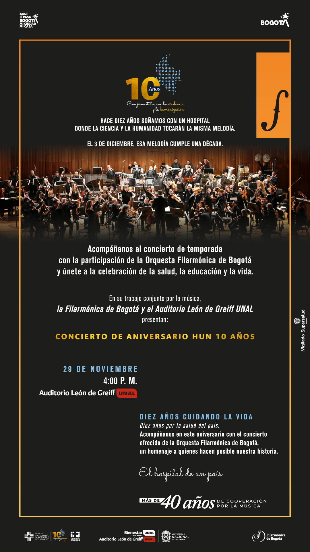 concierto 10 años del HUN